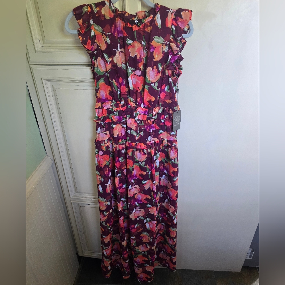 Vince Camuto Floral Sleeveless Maxi Dress - Multicolor